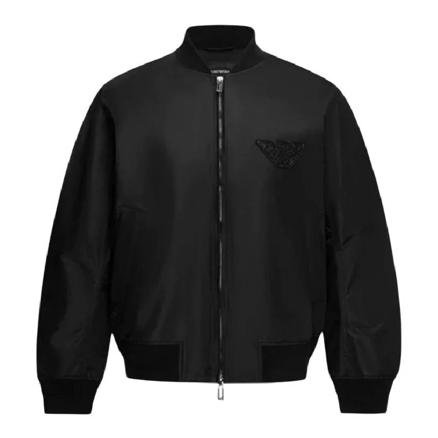 Emporio Armani Stoned Logo Design Blouson Jacket - 1