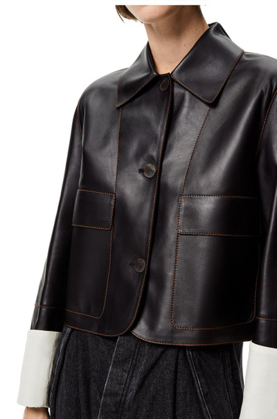 Loewe Button jacket in nappa outlook