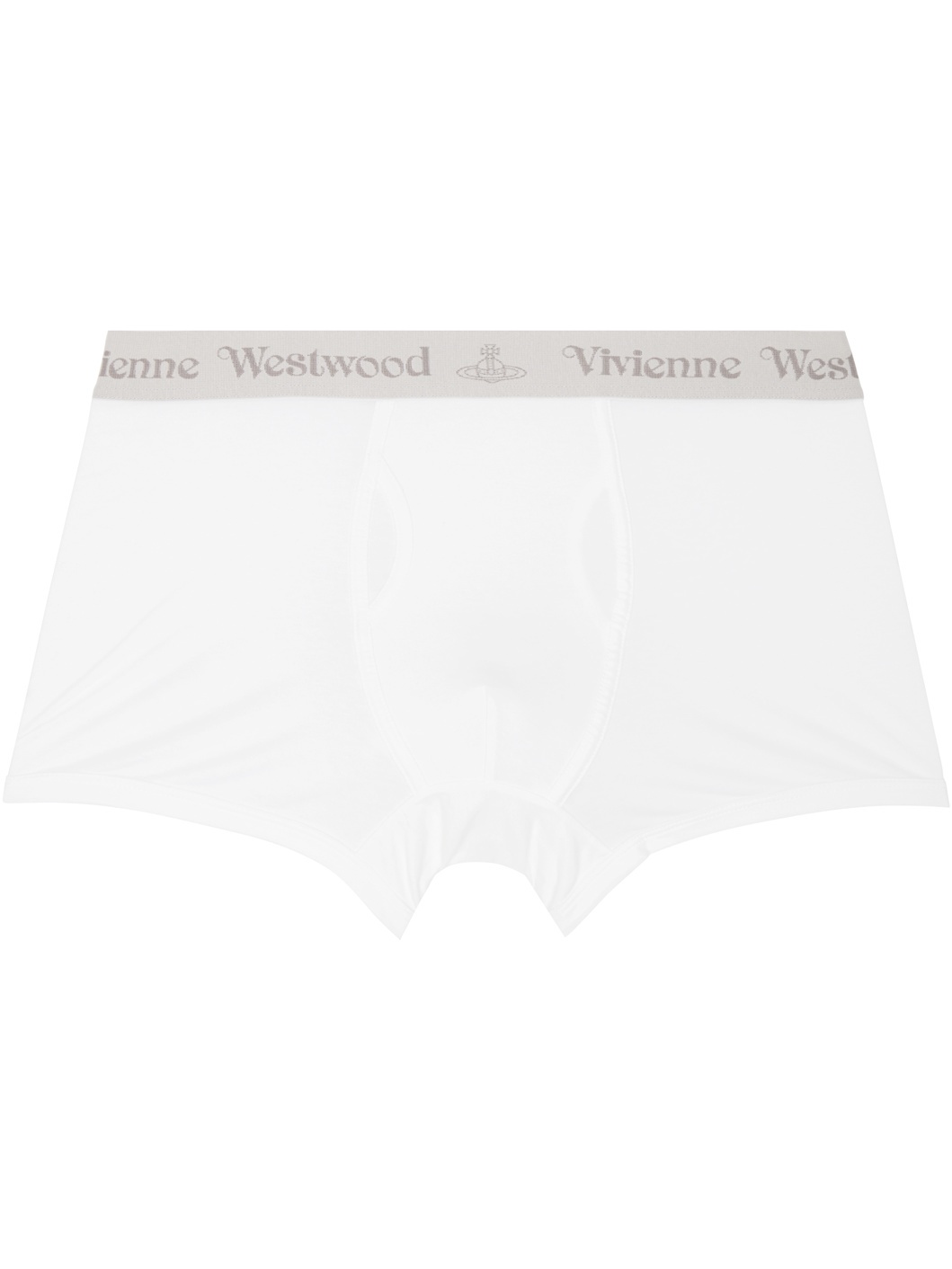 Two-Pack White & Gray Band Boxer Briefs - 2