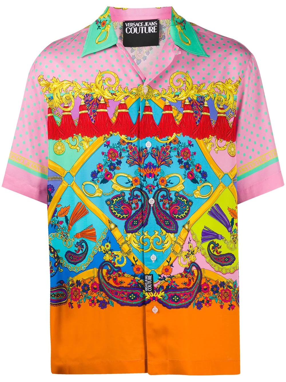 Paisley Fantasy-print short-sleeved shirt - 1