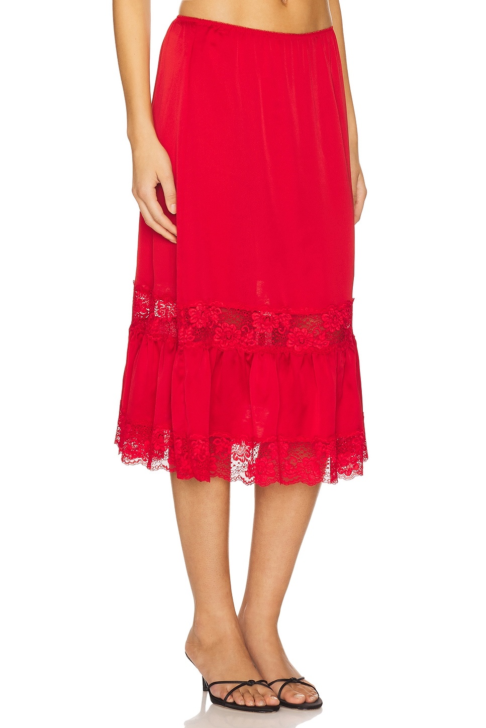 Hideaway Satin Midi Skirt - 2