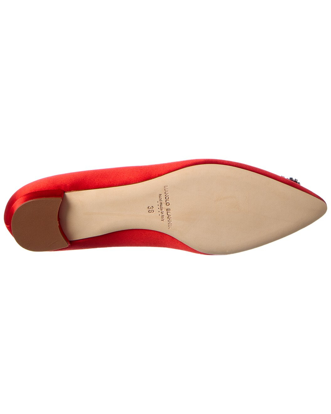 Manolo Blahnik Hangisi Satin Flat - 4