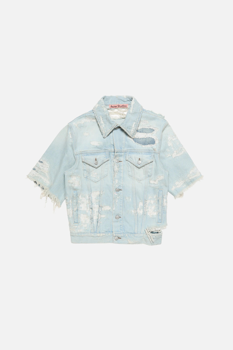 Mended denim jacket - Light blue 6