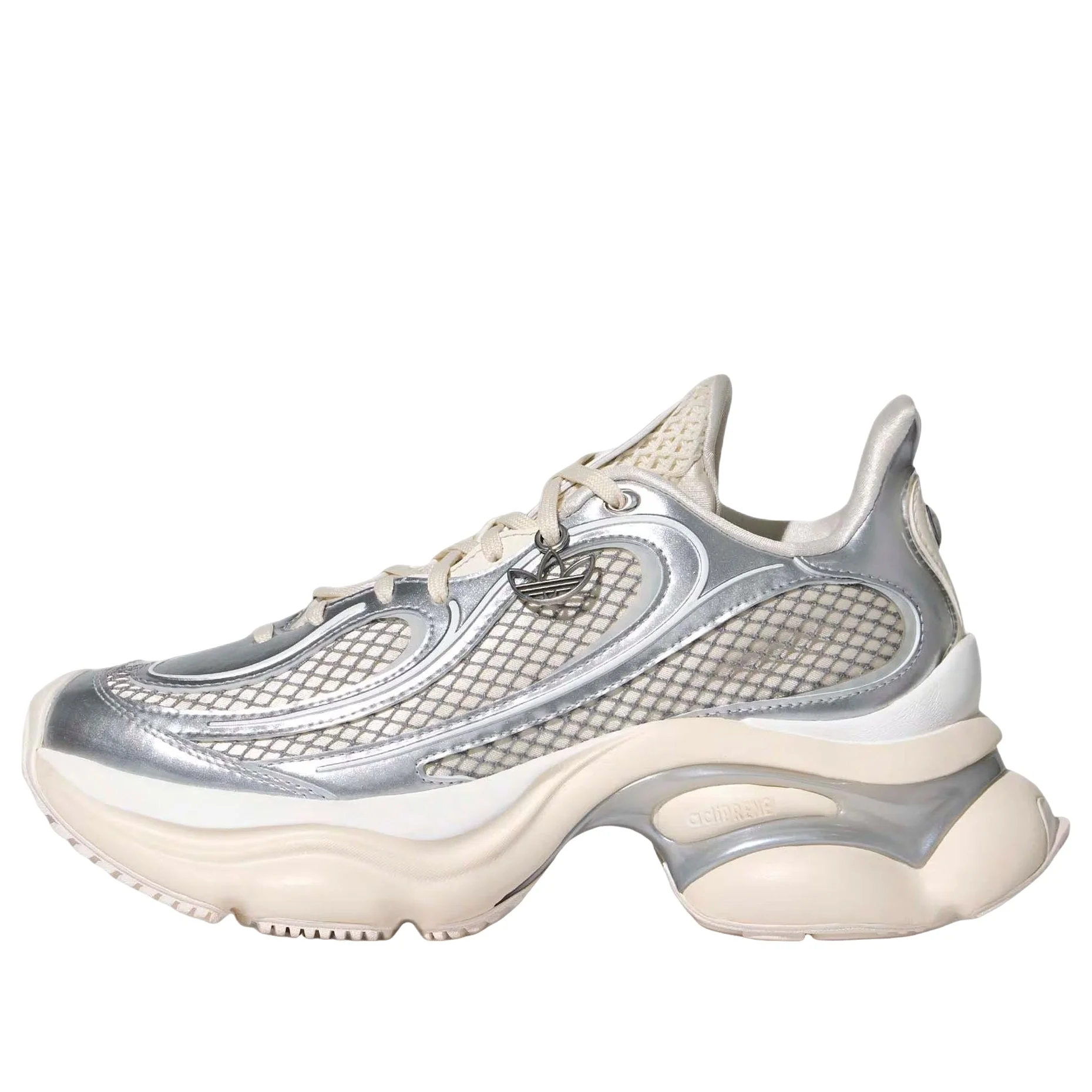 (WMNS) adidas Ozvenuz 'Silver Metallic Cloud White Chalk White' KK4675 - 1