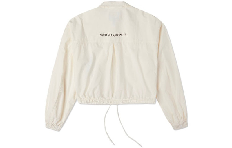Converse (WMNS) Converse Small Logo Casual Shirt Jacket 'Beige' 10023159-A01 outlook