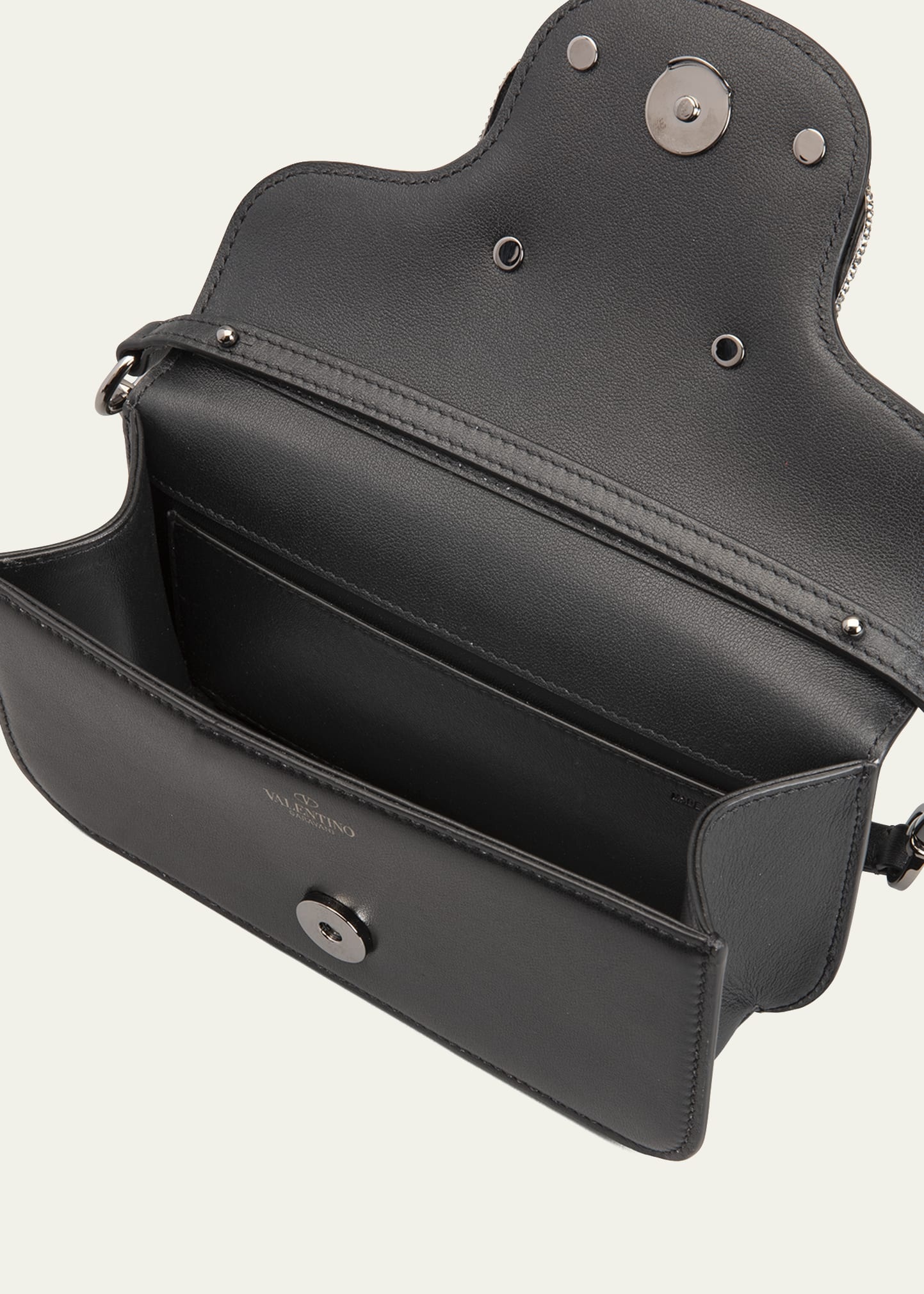 Loco VLOGO Small Calfskin Shoulder Bag - 4