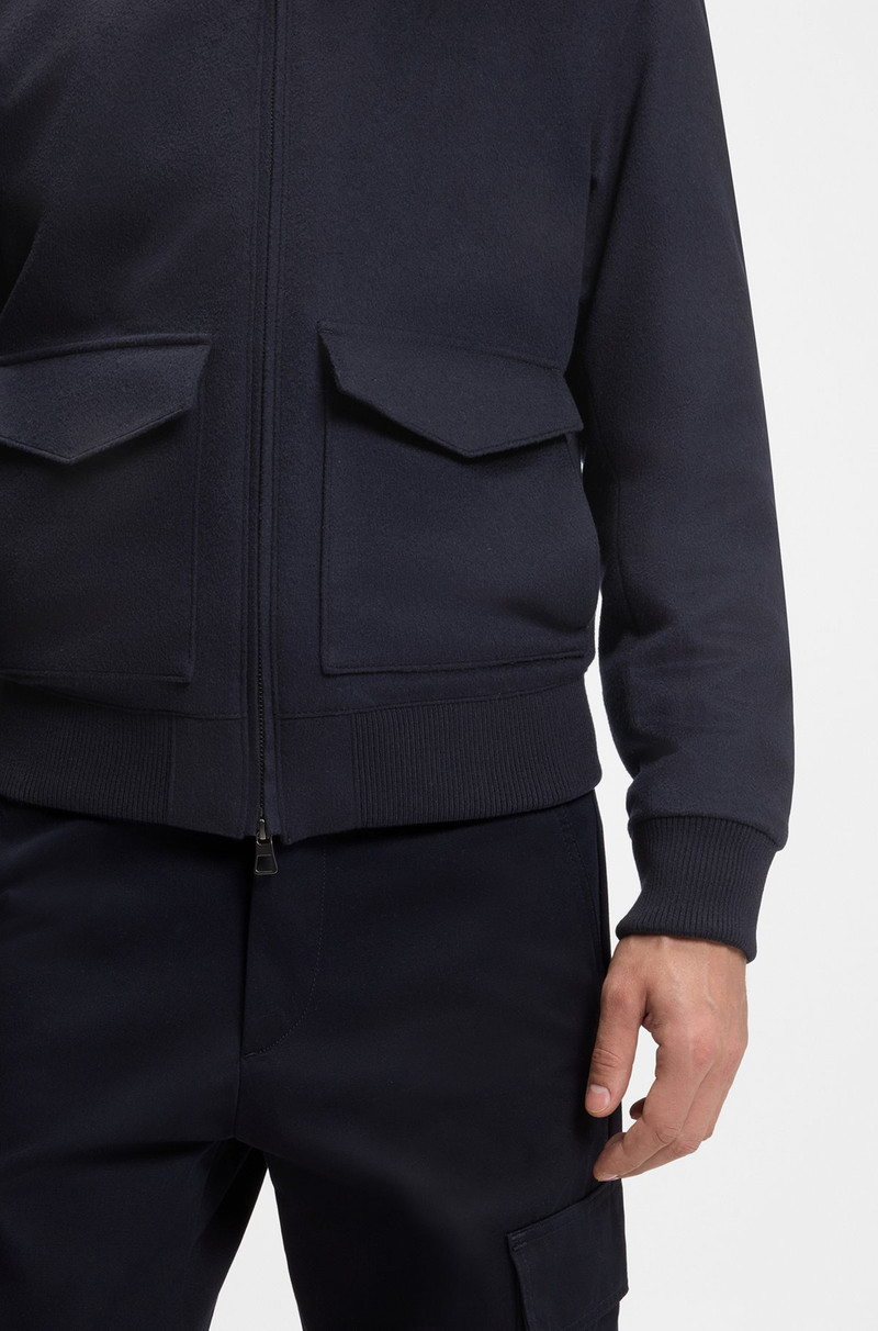 BECKHAM X BOSS ZIP JACKET IN WOOL AND CASHMERE 6