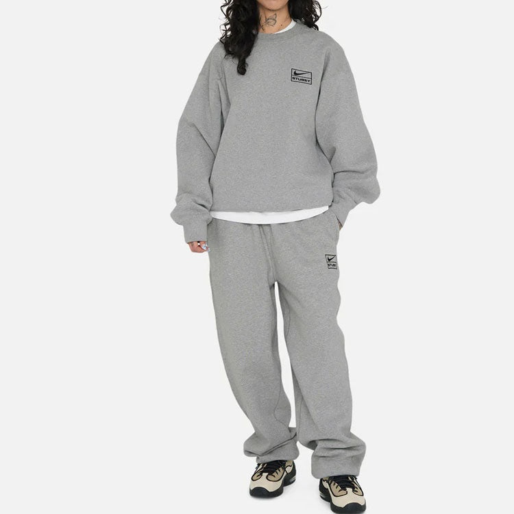 Nike Fleece Pants x Stussy 'Dark Gray Heather' DO9341-063 - 5