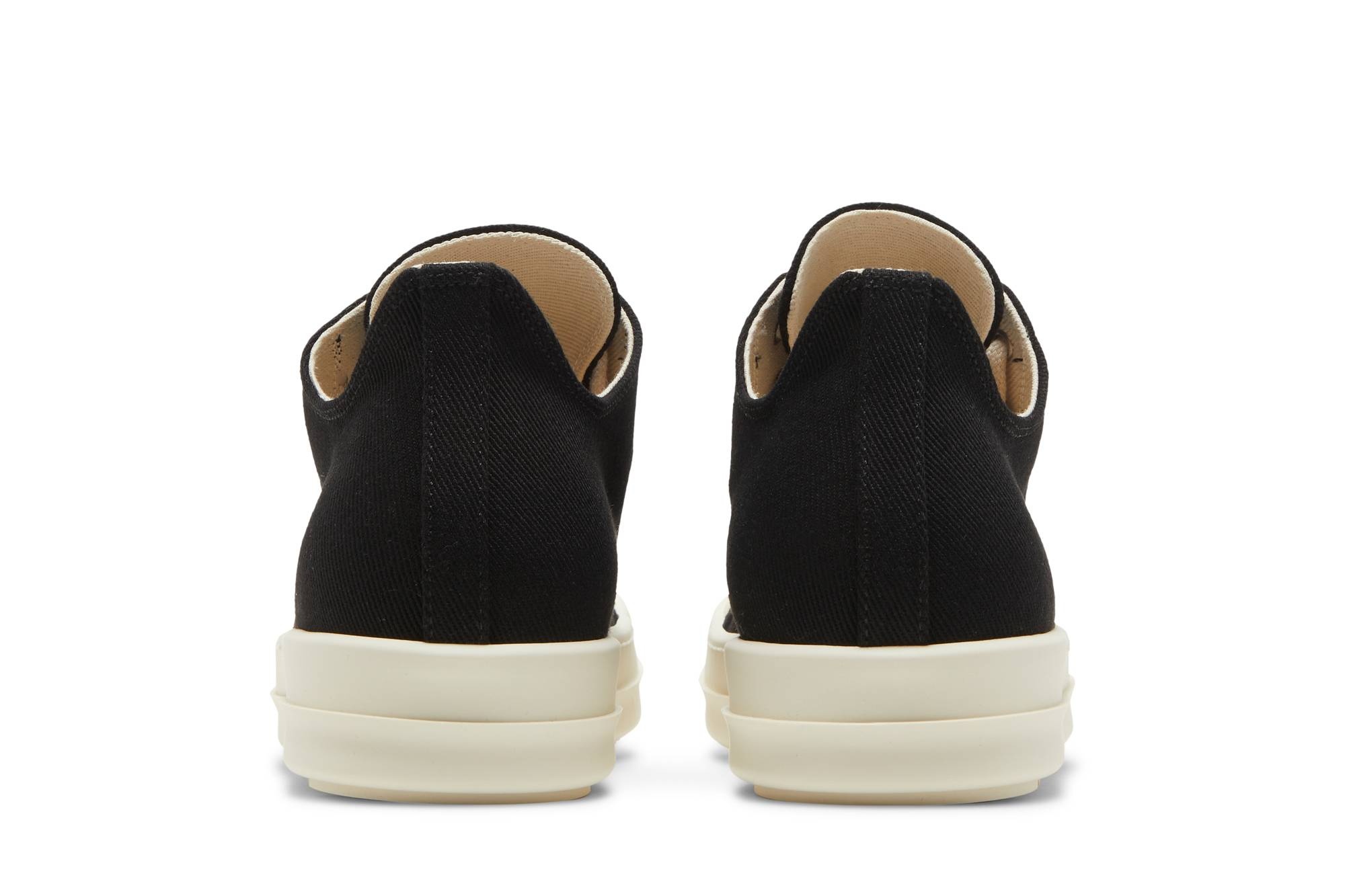 Rick Owens Wmns DRKSHDW Strobe Cotton Denim Low 'Black Milk' - 6