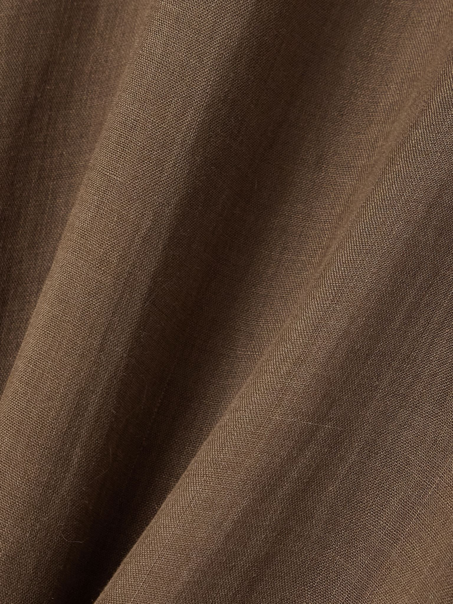 Niko oversized ramie shirt Brown - 5
