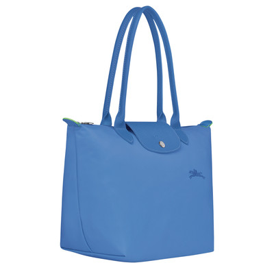 Longchamp Le Pliage Green M Tote bag Cornflower - Recycled canvas outlook