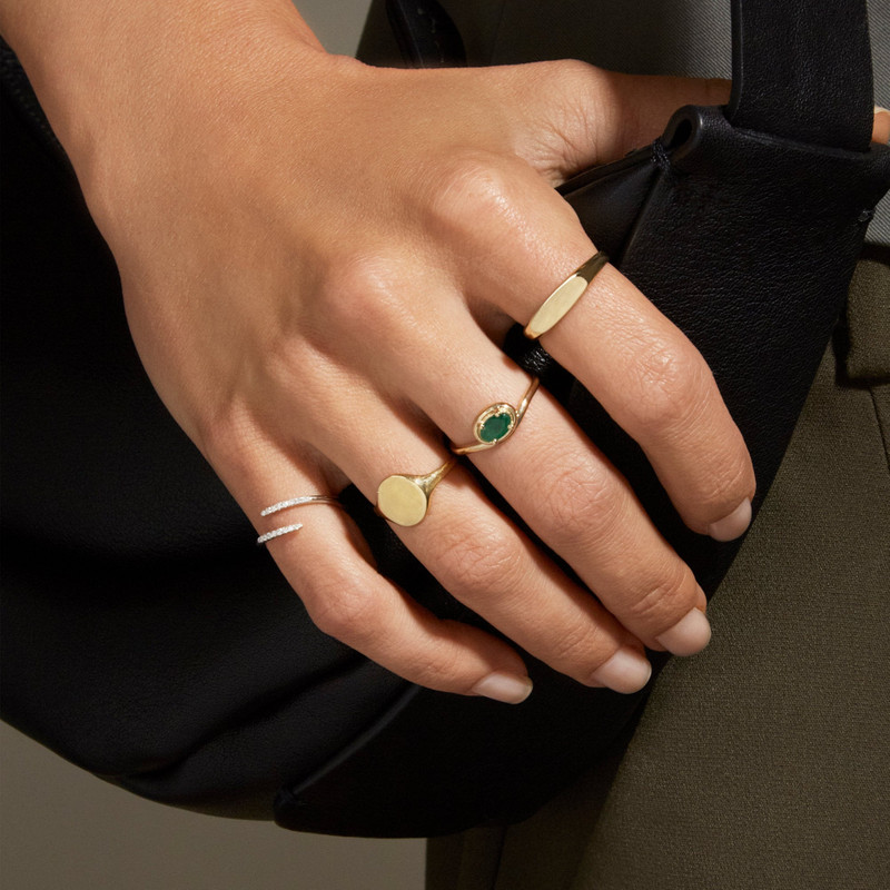 Bold Stacker Signet Ring 6