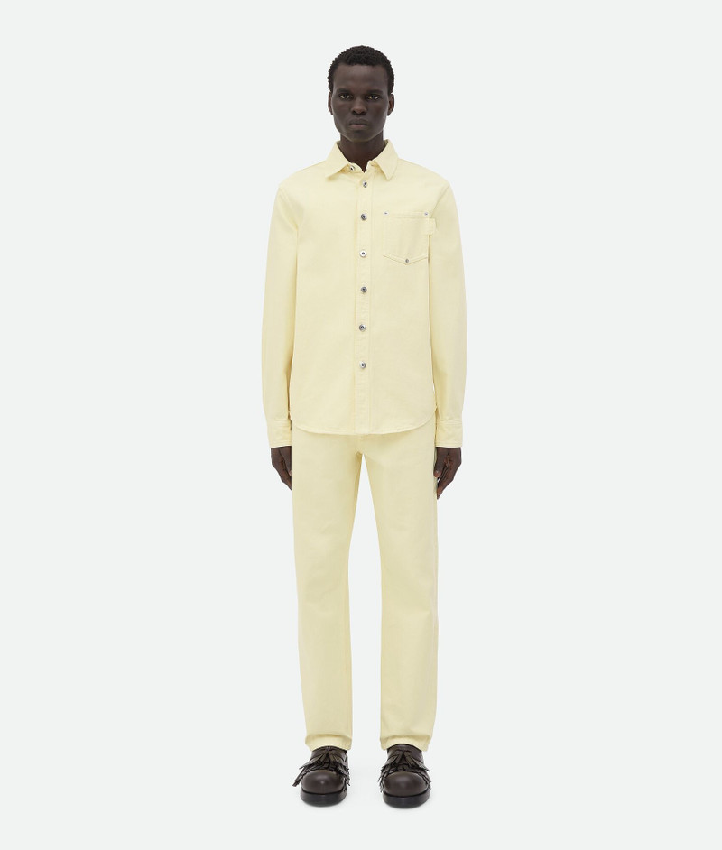 Yellow Wash Wide Leg Denim 4