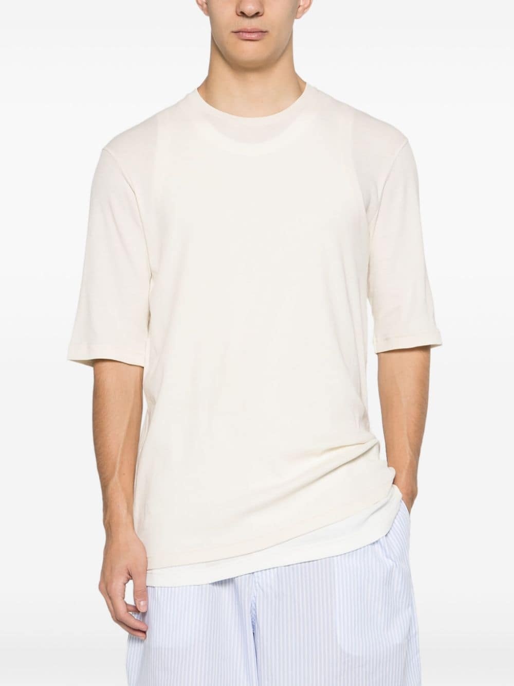 layered cotton T-shirts (pack of three) - 6