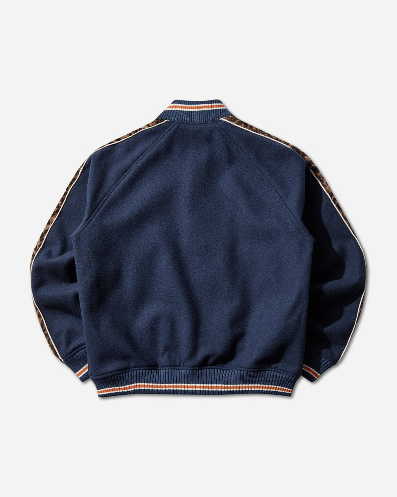 Hysteric Glamour Men's Bloody Hysteric Patch Stadium Jacket Blue outlook