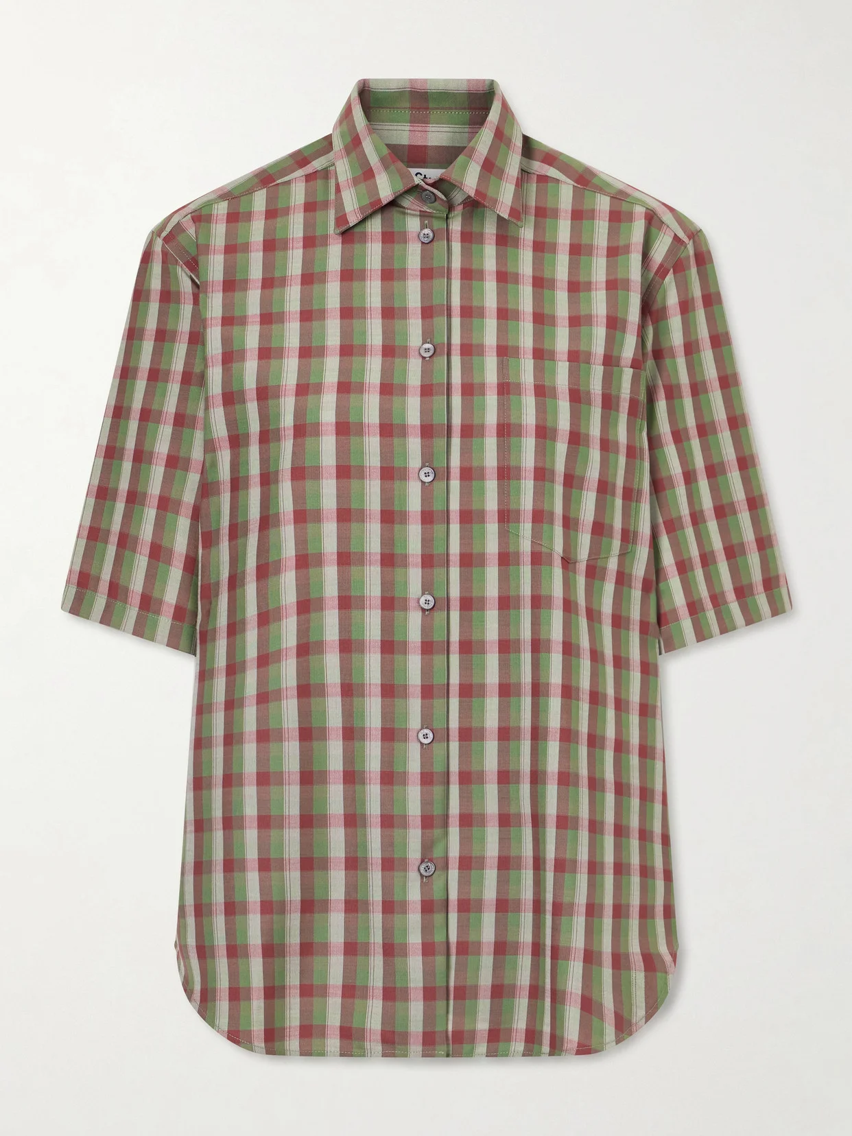Wool Checked Shirt - 1