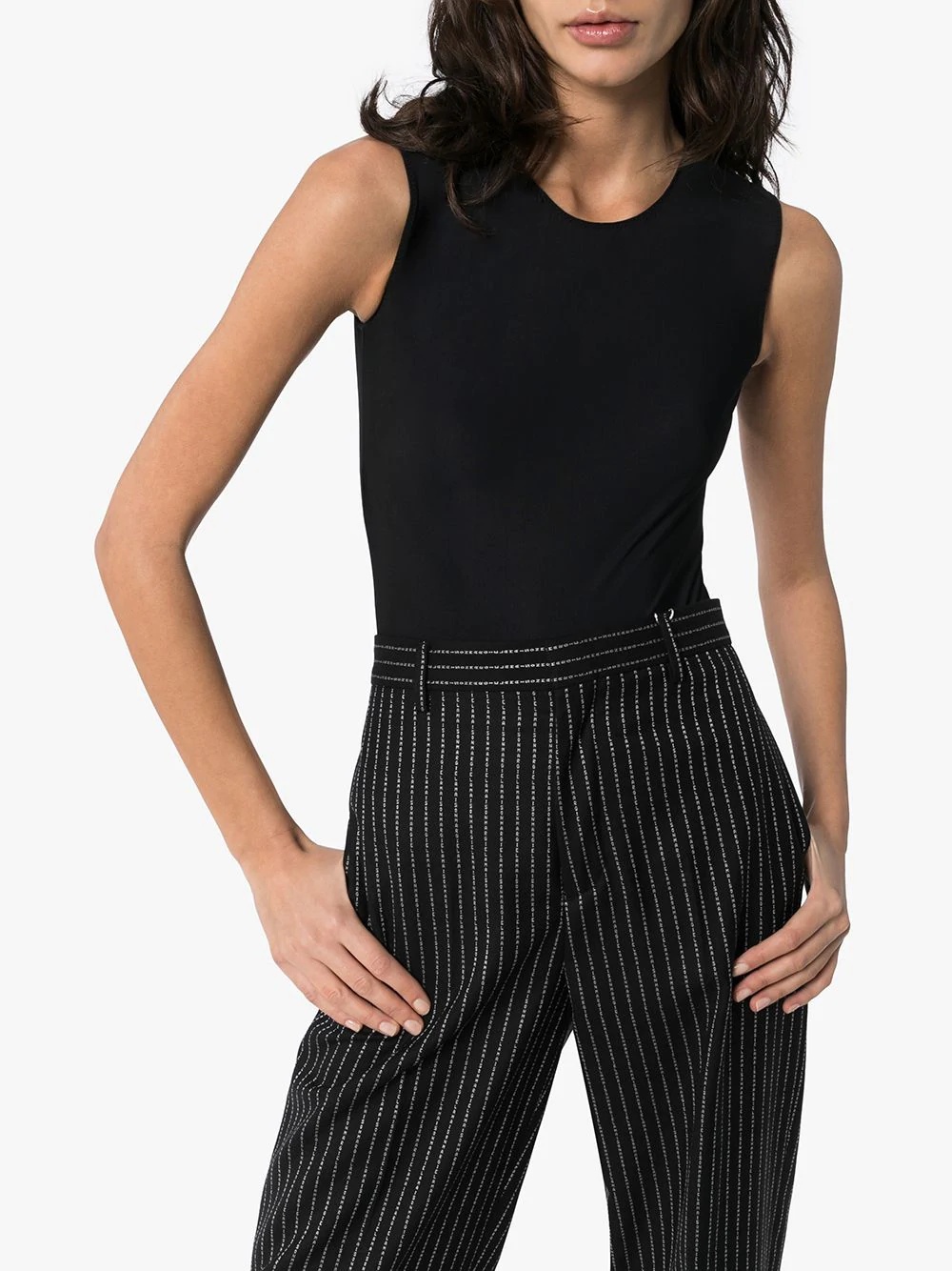 stretch-fit tank bodysuit - 3