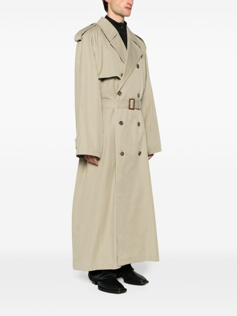 BALENCIAGA belted maxi trench coat outlook
