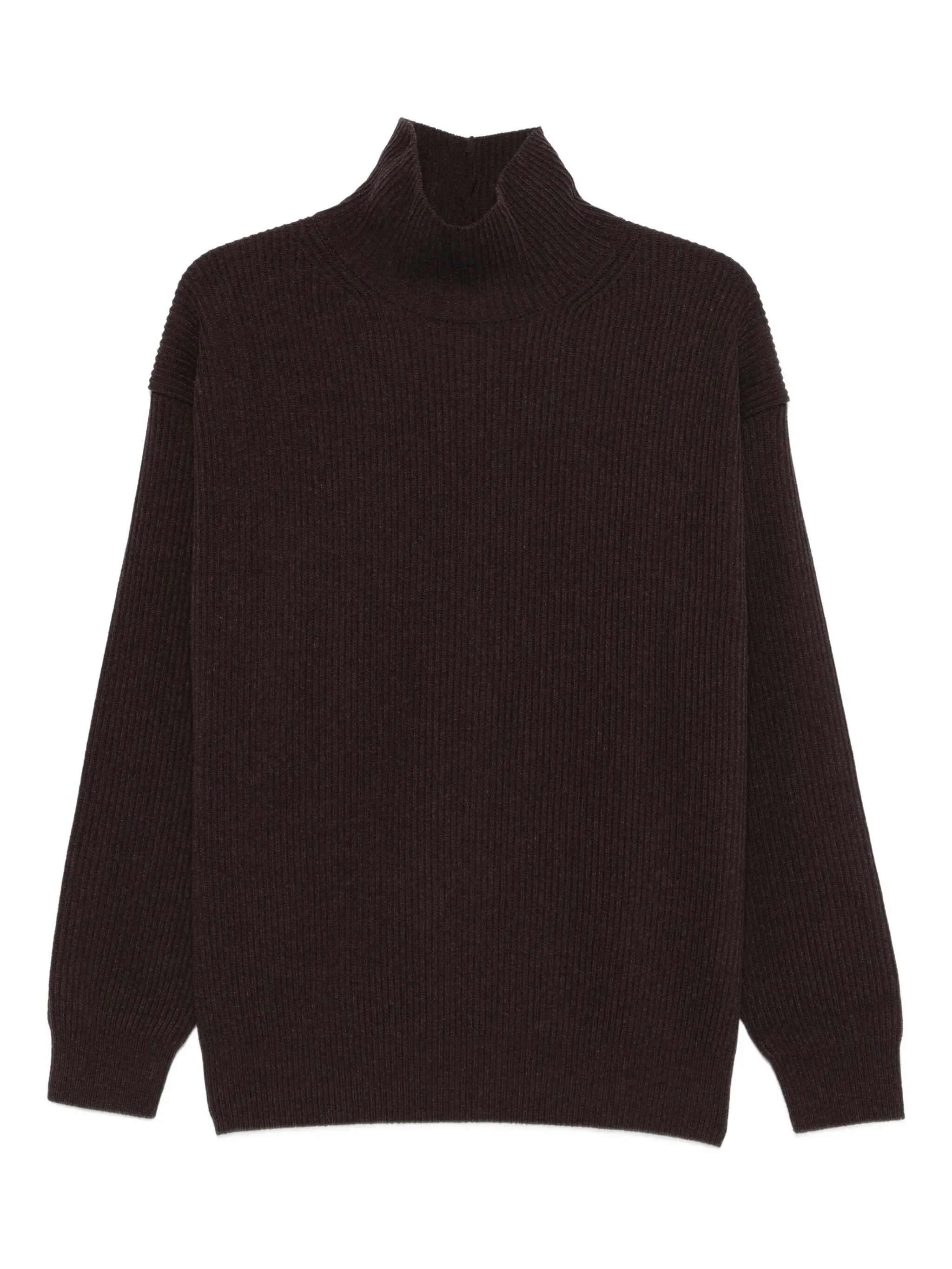 ribb-knit turtleneck sweater - 1