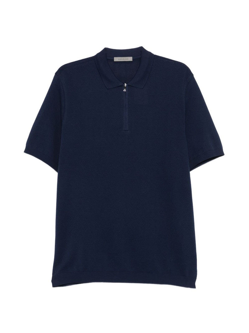 zip-up polo shirt 1