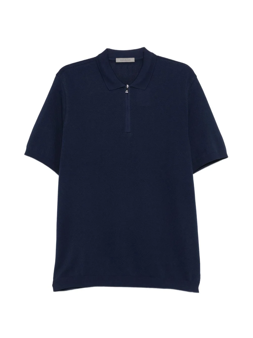 zip-up polo shirt - 1