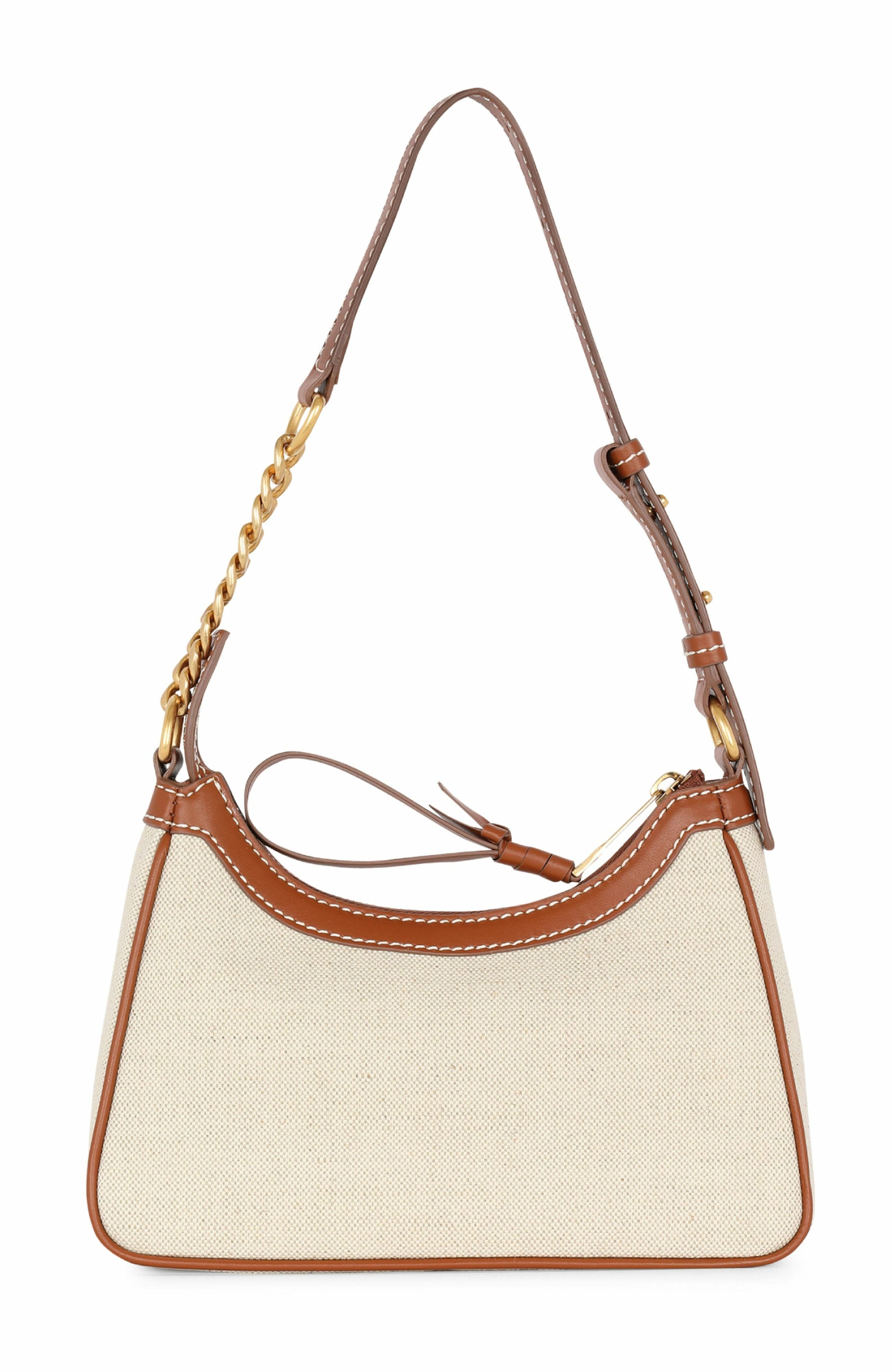 Balmain B-Army Shoulder canvas and leather bag in Beige at Nordstrom - 2