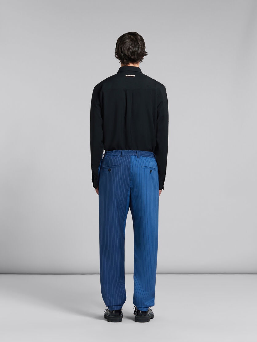 BLUE DÉGRADÉ PINSTRIPE TRACK PANTS - 3