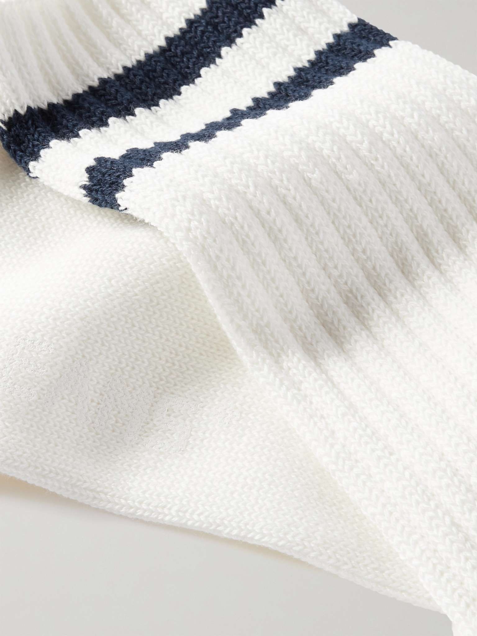 Schoolboy Striped Cotton-Blend Socks - 2