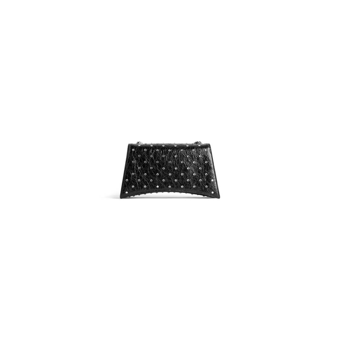 Women's Crush Xs Chain Bag With Rhinestones in Black - 6