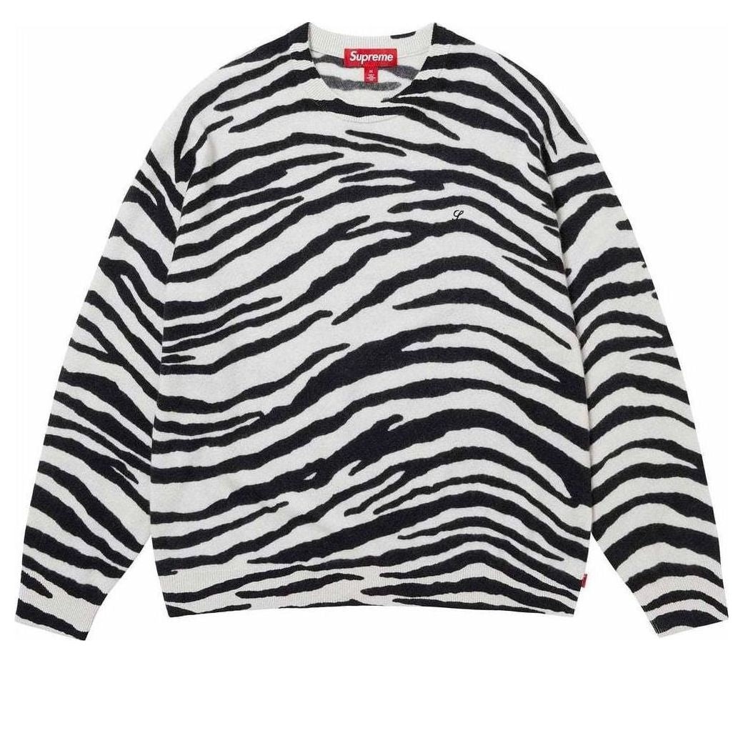 Supreme Cashmere Sweater 'White Black' SUP-SS24-033 - 1