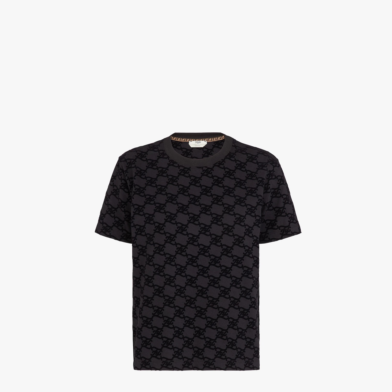 Black cotton T-shirt - 1