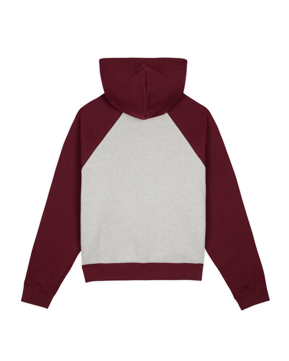 Fleece Logo Head Raglan Hoodie - Oatmeal Maroon - 2