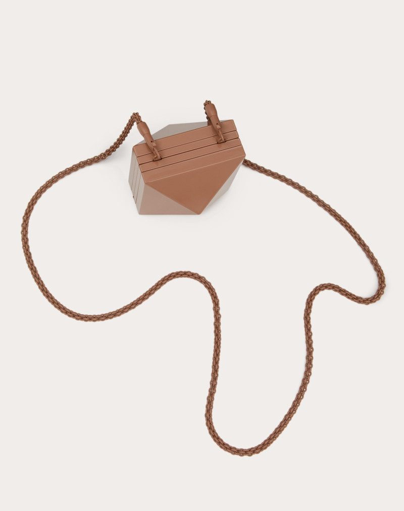 Valentino ENAMELED STUD MINAUDIÈRE outlook