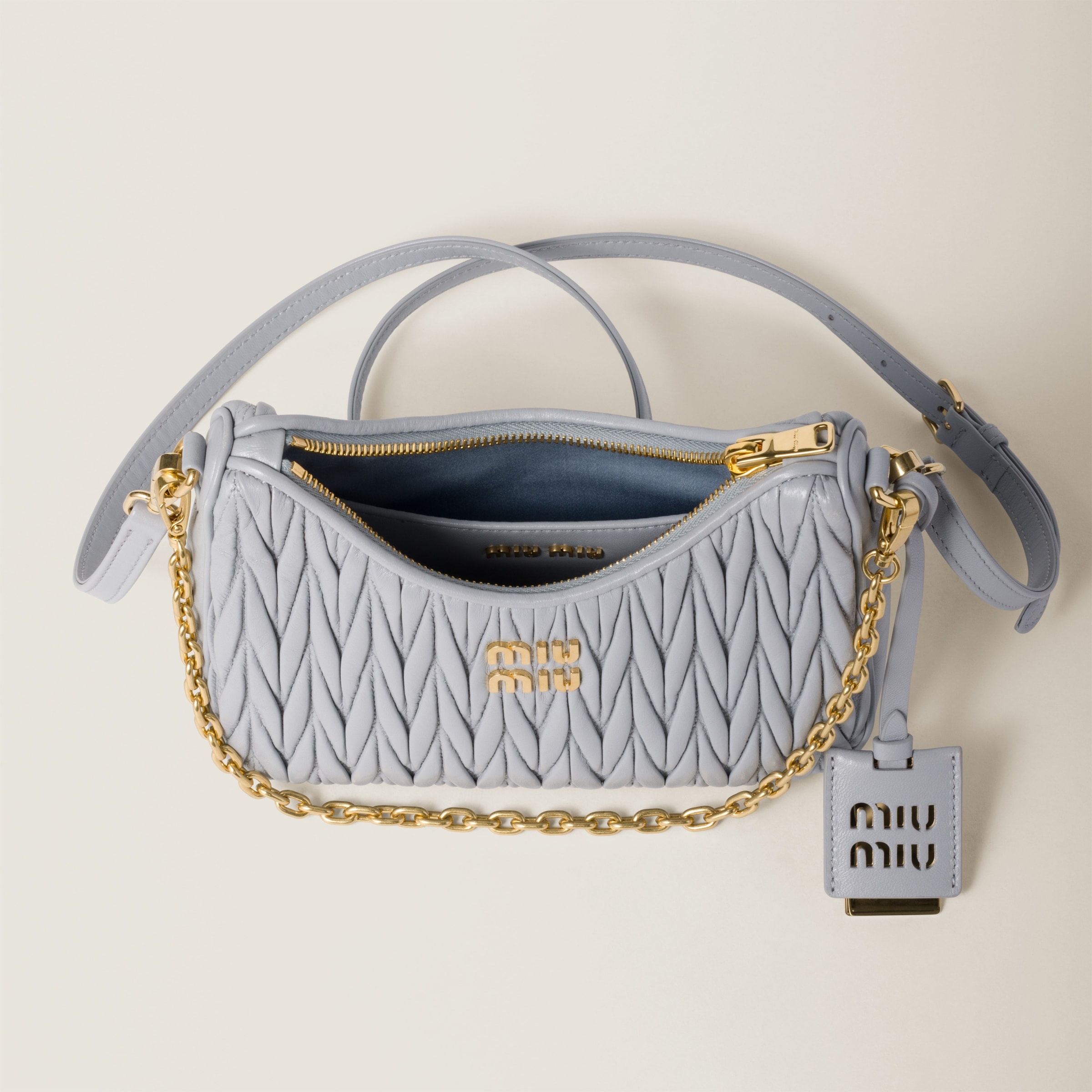 Matelassé nappa leather shoulder bag - 6