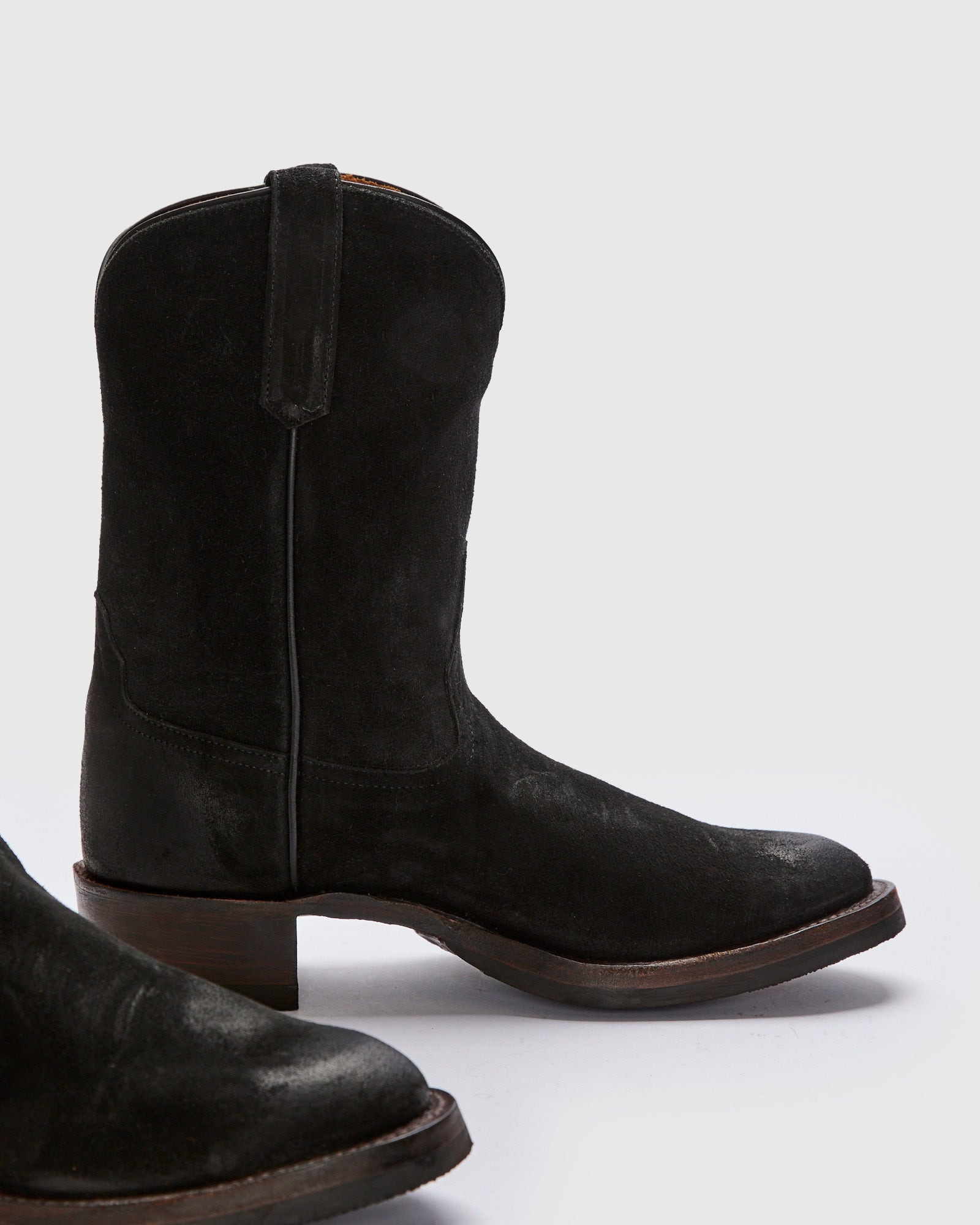 Walker Boot in Black Roughout - 4