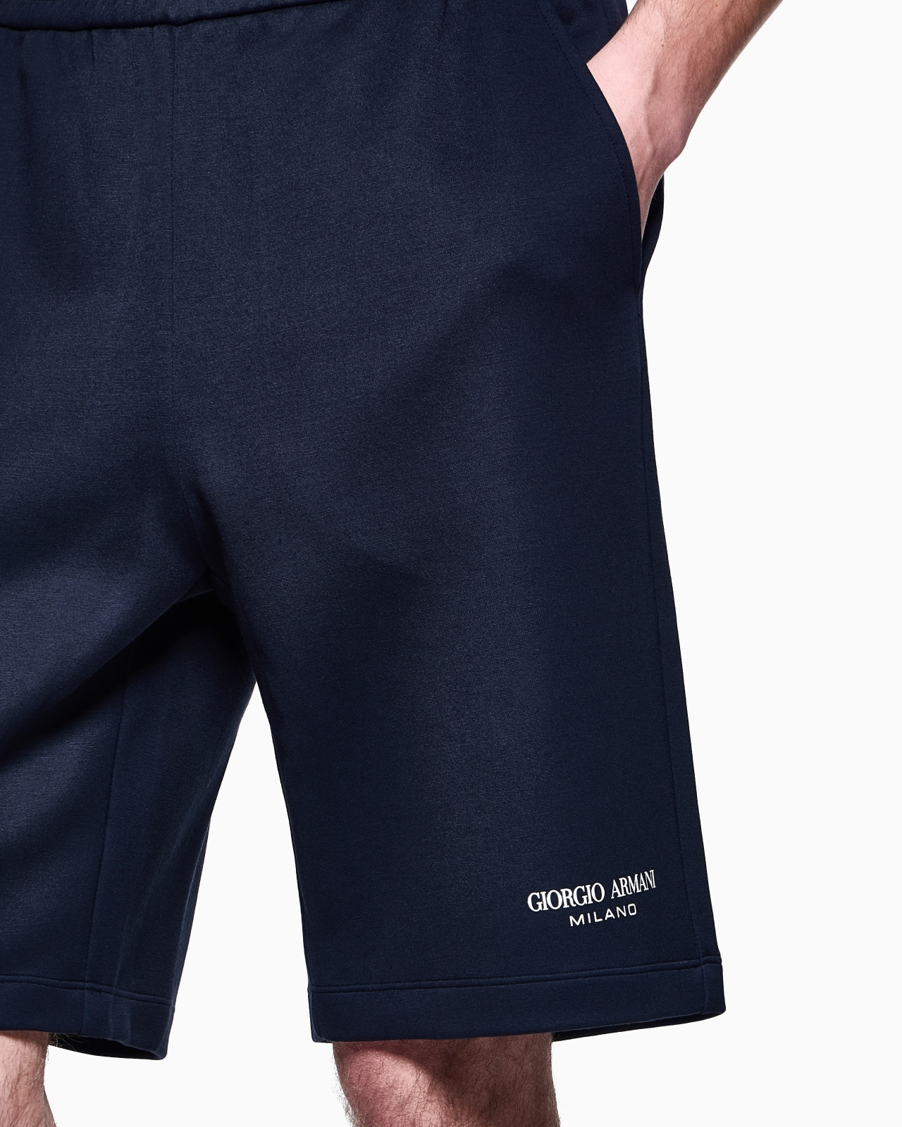 MODAL-BLEND DOUBLE-JERSEY BERMUDA SHORTS - 5