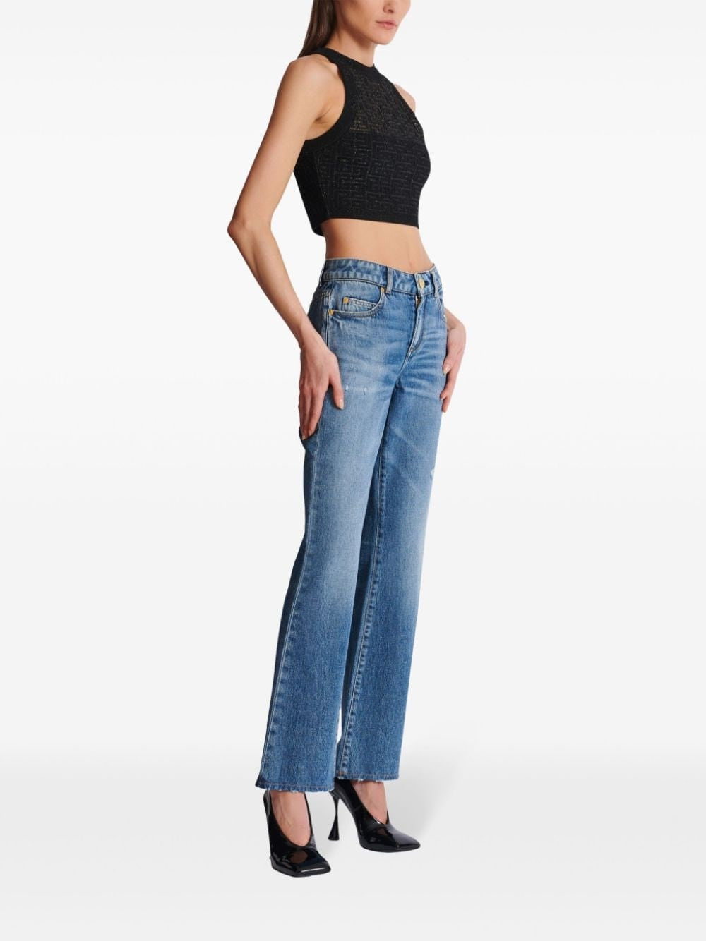 Monogram halterneck top - 6