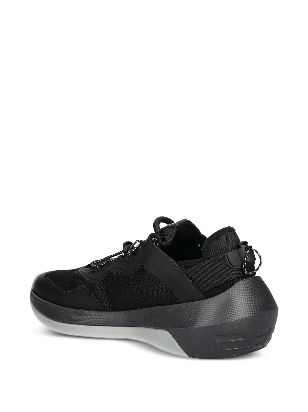 mesh-panelled lace-up sneakers - 2