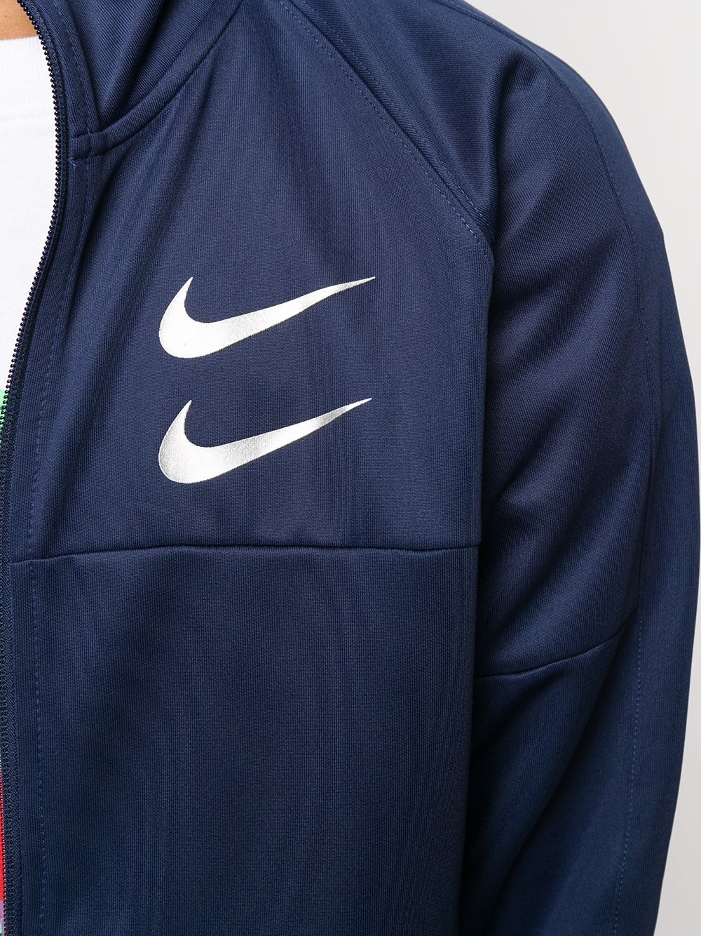 Swoosh-logo zip-up sweatshirt - 5