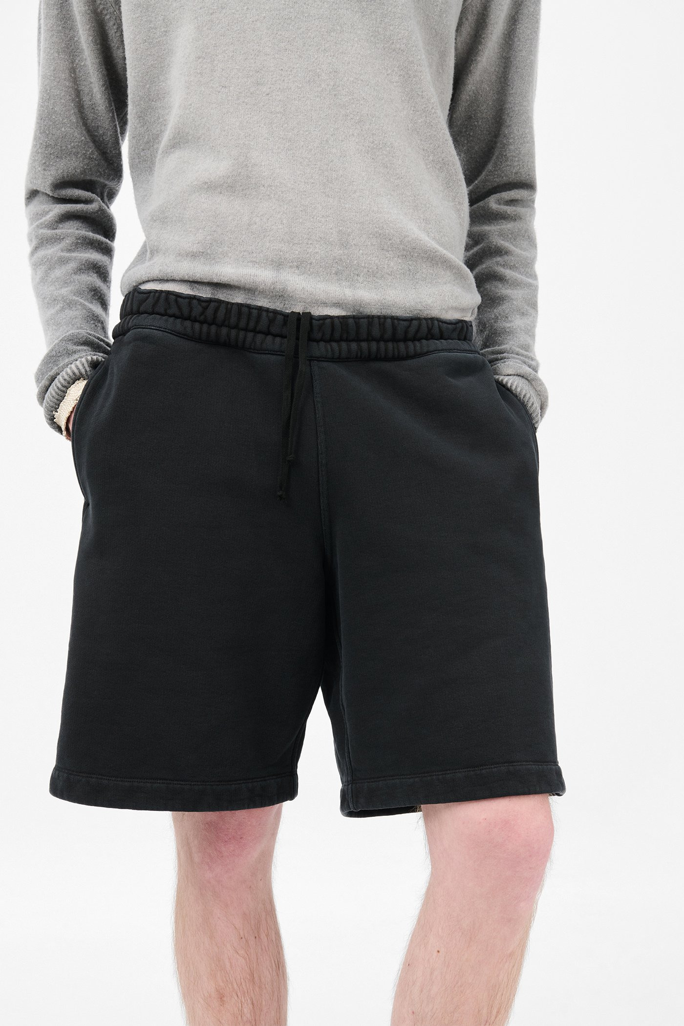 Plage Shorts Pigment Black Hefty Fleece - 3