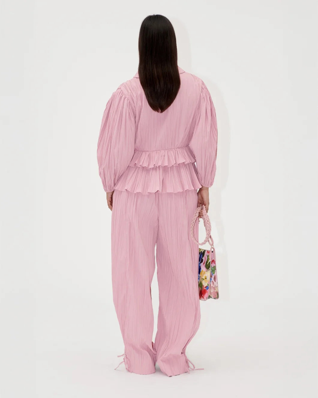 BALLOON SLEEVE TIE TOP - 3