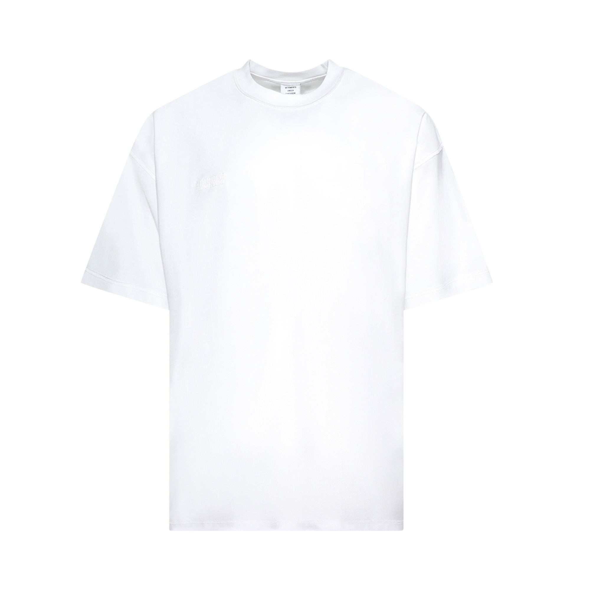 Vetements Inside Out Label T-Shirt 'White' - 1