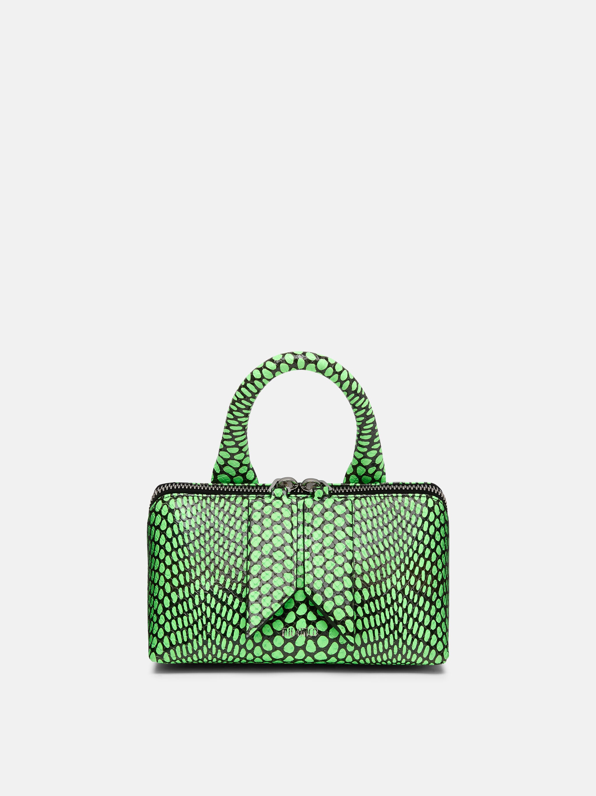 ''FRIDAY'' FLUO GREEN/BLACK MINI HANDBAG - 1