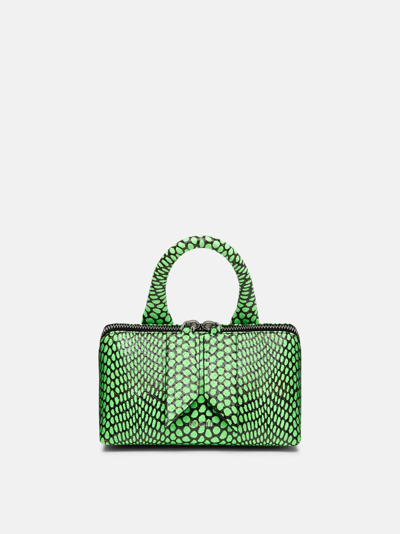 ''FRIDAY'' FLUO GREEN/BLACK MINI HANDBAG 1