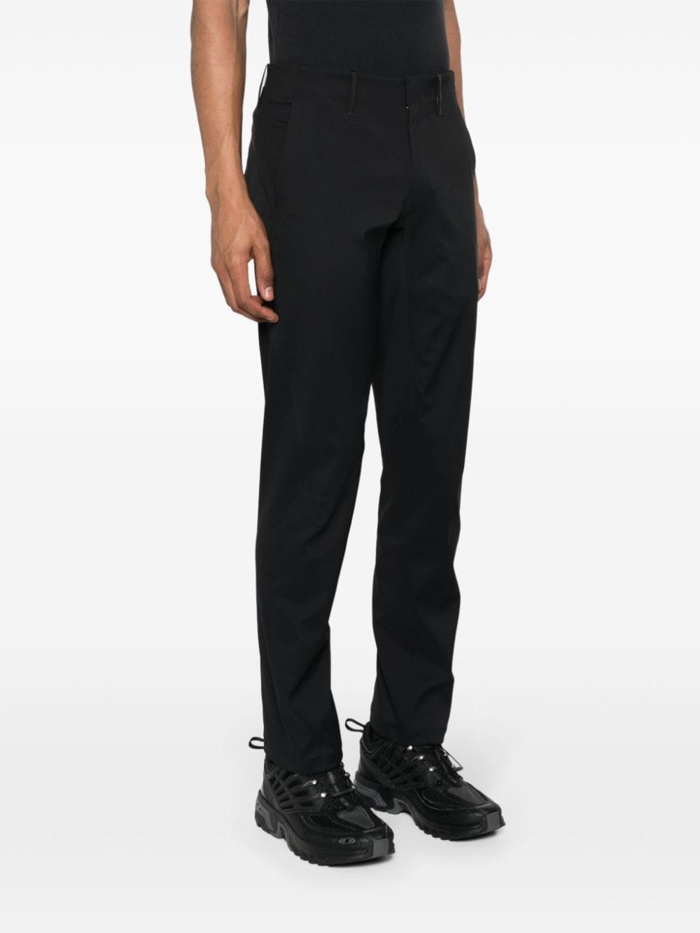 seam-detailed tapered trousers - 3