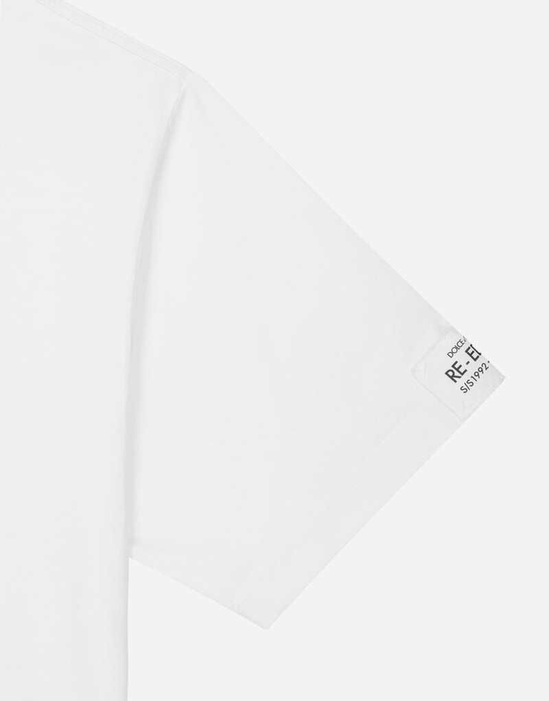 Cotton round-neck T-shirt with print 3