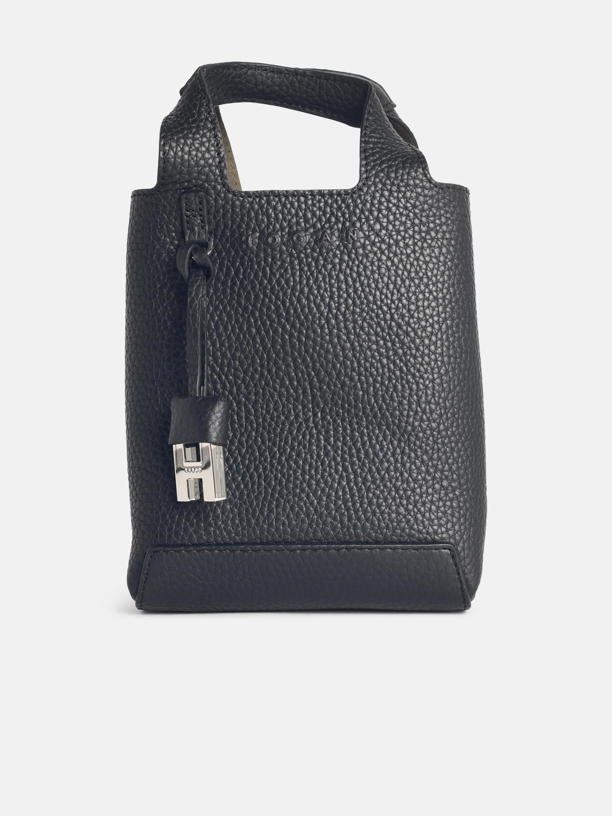 BLACK LEATHER BAG - 1