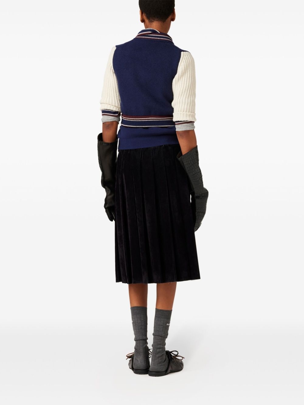 ribbed-knit cardigan - 3