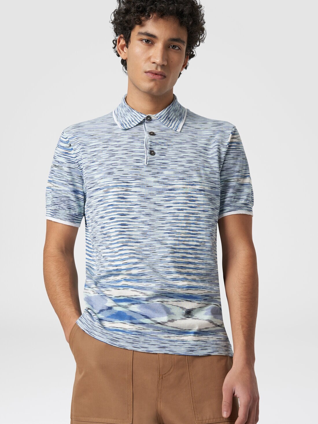 Slub cotton polo shirt - 4