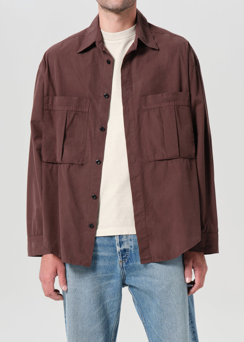 AGOLDE CLARK SHIRT IN BITTER outlook